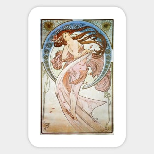Alfons Mucha- The Arts: Dance Sticker